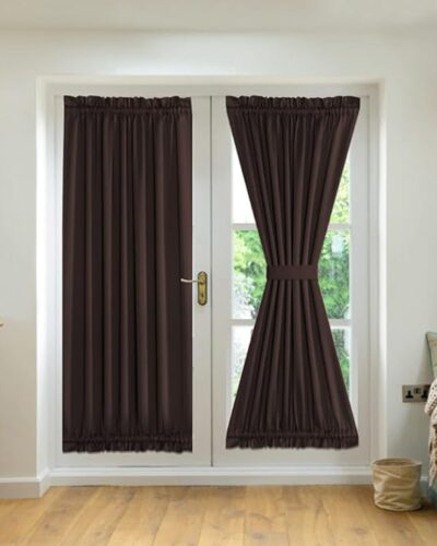 Blackout Curtain for Window Kitchen Patio Doors 25 x 72 Inch