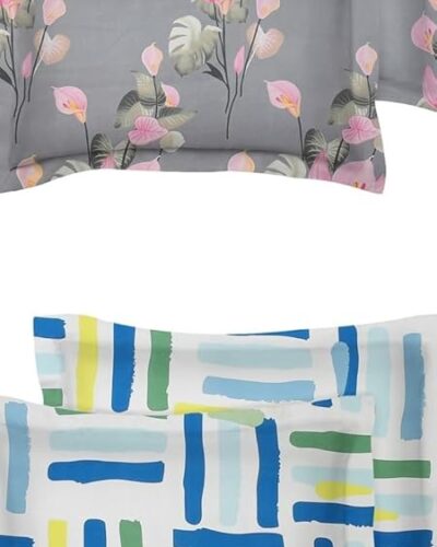 Cotton King Size Printed Design Pillow Cover