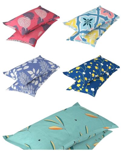 Cotton Floral Pillow Cover Set