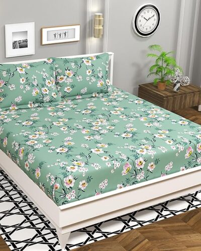 Cotton Feel Double Bed Bedsheet Set